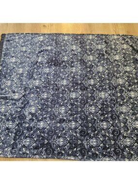 Life Comfort Blue Floral Design Fleece Throw Blanket, 4.5' x 6'